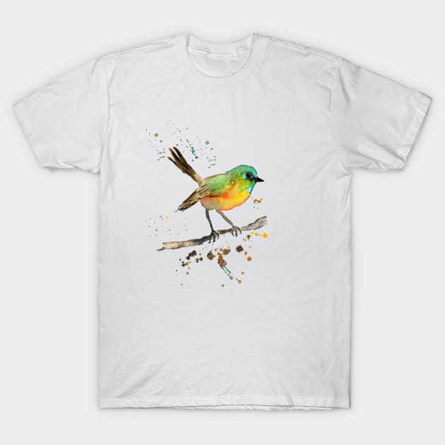 Songbird on branch T-Shirt by RosaliArt